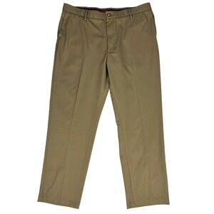 Lee Traveler Chino Pants Mens 40x32 Tan Khaki Slim Straight Performance